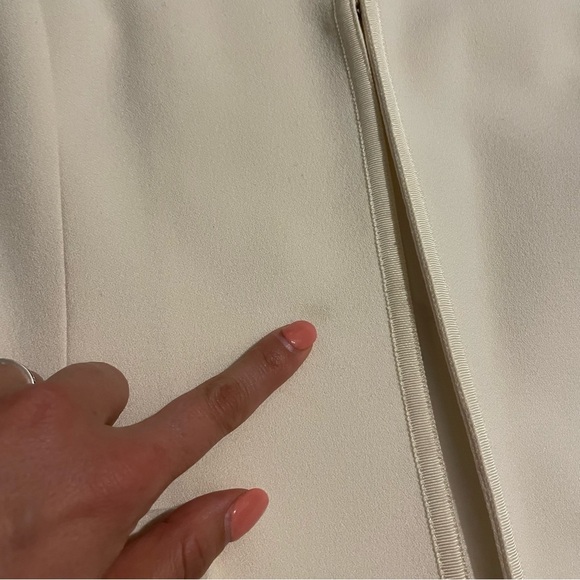 Tahari Arthur S. Levine off white long blazer coat size 6 - Picture 8 of 15